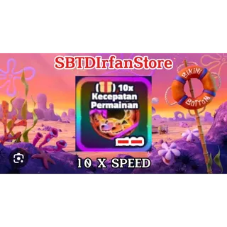 1x 10 Game Speed - Spongebob Tower Defense