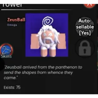 ZEUS BALL NEW OMEGA 75 EXIST | BALL TOWER DEFENSE