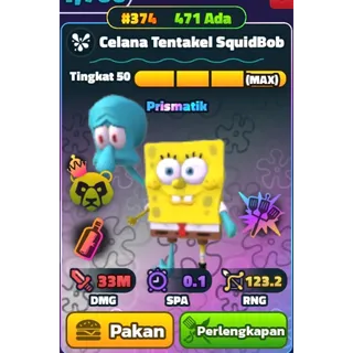 SQUIDBOB TENTACLEPANTS SERIAL GOLD #374