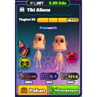 TIKI ALIENS NC PP SERIAL SILVER