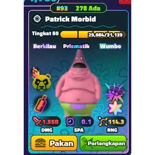 SUPERSTAR SW MORBID PATRICK NC HDS SERIAL RAINBOW | SPONGEBOB TOWER DEFENSE