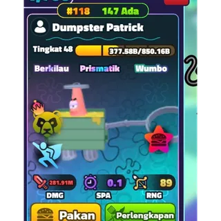 SW DUMPSTER PATRICK SERIAL #118 NC 