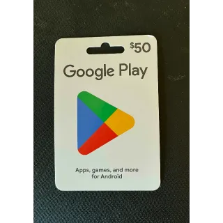 $50.00 USD Google Play - quick shipping!