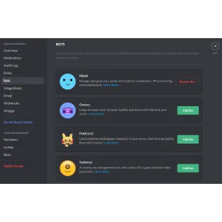 I will Add Discord Bots to Your Server and Set Them up Professionally