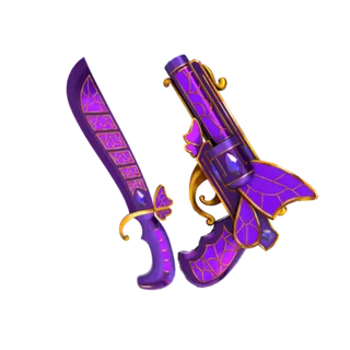 Purple flutter set (knife and gun)