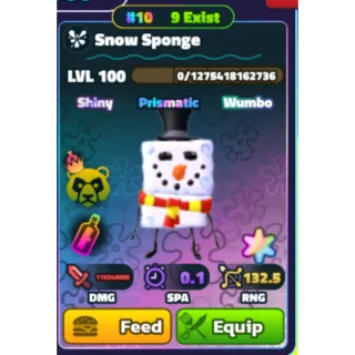 Superprismatic Snowsponge