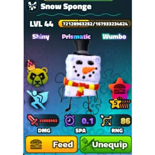 Sw 5s Snow Sponge random serial