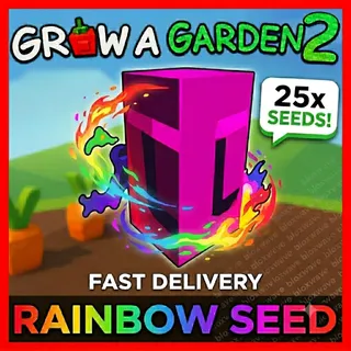 25x Rainbow Seeds 🌈 | GAG2 | Grow a Garden 2 🌱 | ⚡ Fast Delivery | 💰 Best Price | ✅ Safe & Reliable Seller