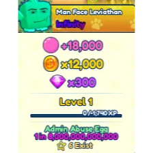 SHINY MAN FACE LEVIATHAN INFINITY