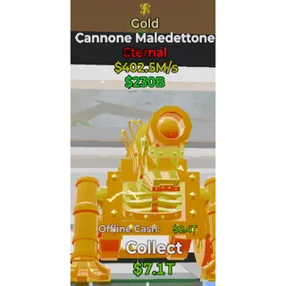 Fortnite Steal the Brainrot Cannone Maledettone Gold