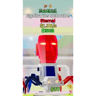 Fortnite steal the Brainrot gigalitraktos spidorobos football