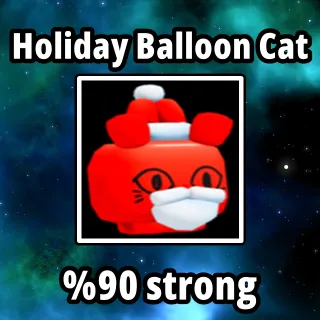 Holiday Balloon Cat