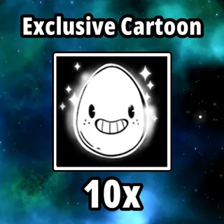 10x Cartoon Egg