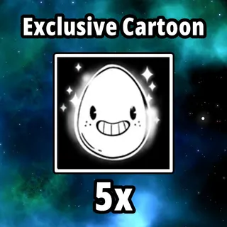 5x Cartoon Egg