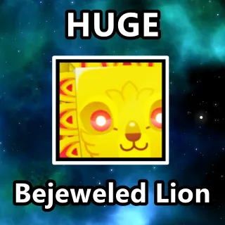 Huge Bejeweled Lion