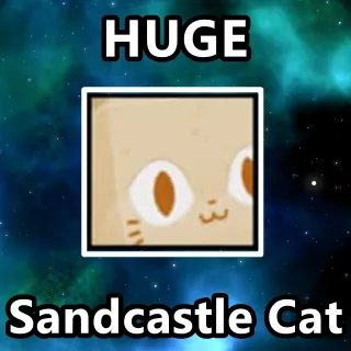 Huge Sandcastle Cat