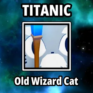 Titanic Old Wizard Cat