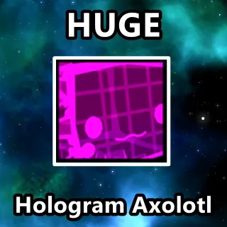 Huge Hologram Axolotl