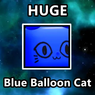 Huge Blue Balloon Cat