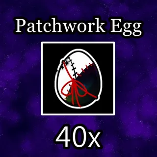40x Patchwork Egg