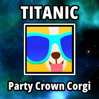 Titanic Party Crown Corgi