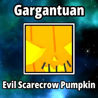 Gargantuan Evil Scarecrow Pumpkin