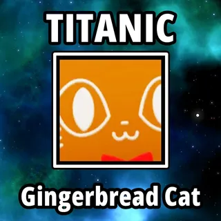 Titanic Gingerbread Cat