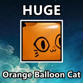 Huge Orange Balloon Cat