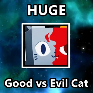 Huge Good vs Evil Cat