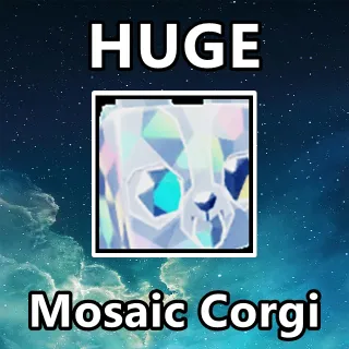 Huge Mosaic Corgi