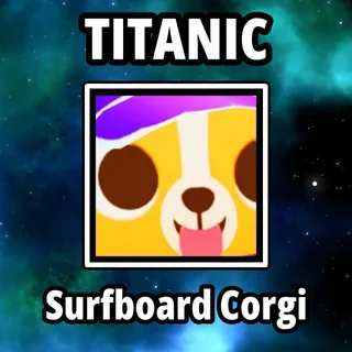 Titanic Surfboard Corgi