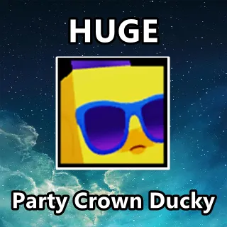 Huge Party Crown Ducky