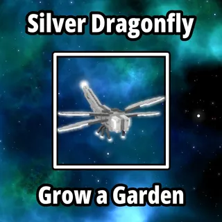 4x Silver Dragonfly