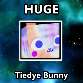 Huge Tiedye Bunny