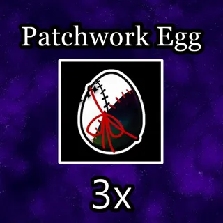3x Patchwork Egg