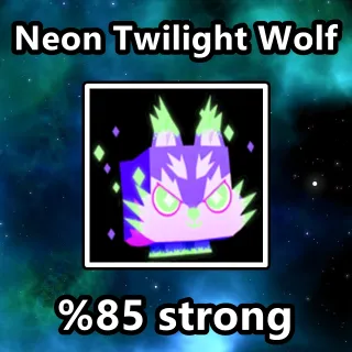 Neon Twilight Wolf