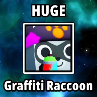 Huge Graffiti Raccoon