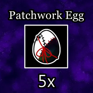 5x Patchwork Egg