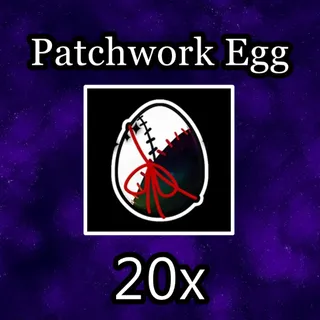 20x Patchwork Egg