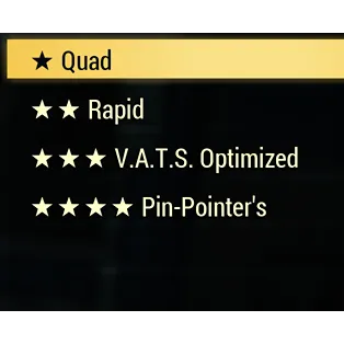 Quad, Rapid, V.A.T.S, Pin Pointer
