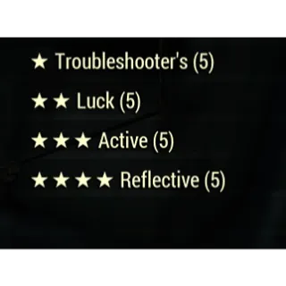 Troubleshooter, Luck, Active, Reflec