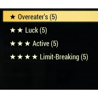Overeater, Luck, Active, Limit Break