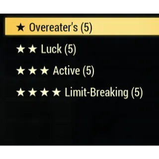 Overeater, Luck, Active, Limit Break