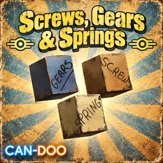5k Of Each Screws, Springs & Gears