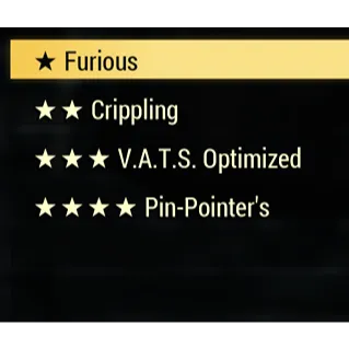 Furious, Crippling, V.A.T.S. Pin Poi
