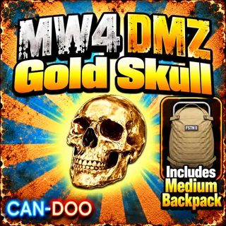 5 X Gold Skull