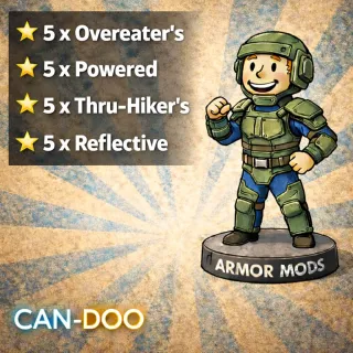 Overeater, Powered, Thru Hiker, Refl