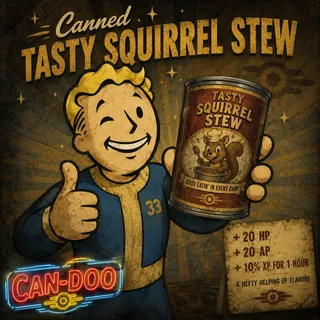 100 x Canned Tasty Squirrel Stew