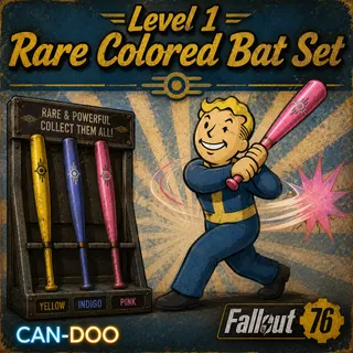 Level 1 Bat Set: Pink,Indigo,Yellow