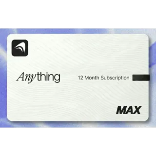Anything.com Yearly MAX Plan Gift Code – $99 – Instant Delivery – Full Access